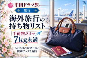 海外旅行の持ち物リスト｜5泊6日の旅行を機内持ち込み手荷物だけで7kg未満に抑えた荷造り術